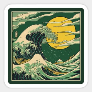 GREEN WAVE Sticker